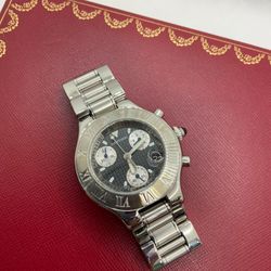 Cartier 21 Chronoscaph Stainless Steel Bracelet Reference:2424