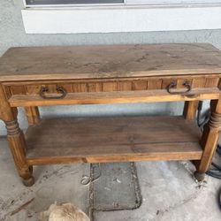 Solid Wood Rustic Console Table