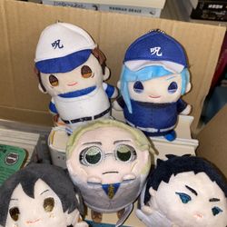 Jjk Haikyuu Anime Plushie Keychains