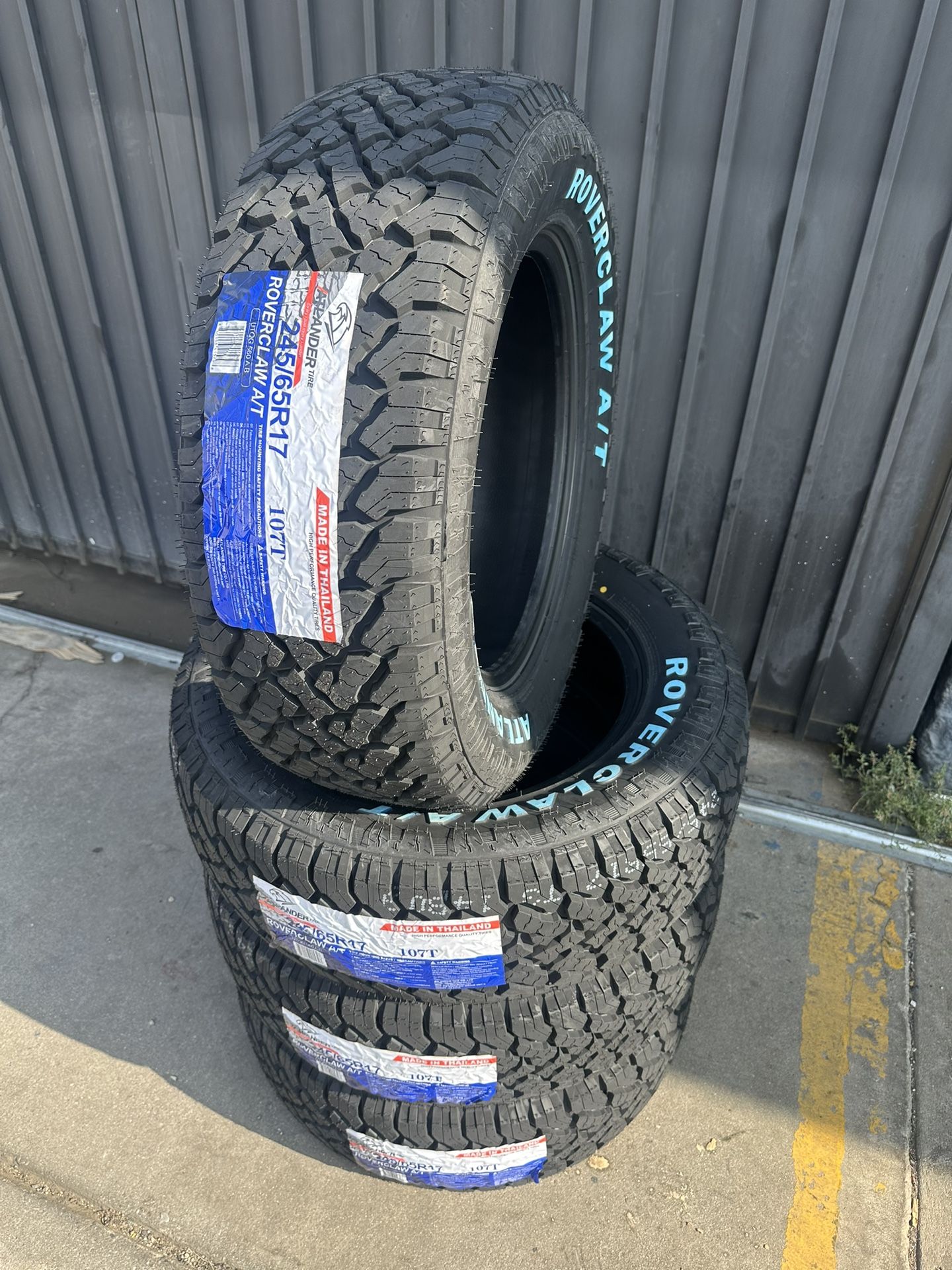 245/65/17 New Set Of AT Tires Installed 