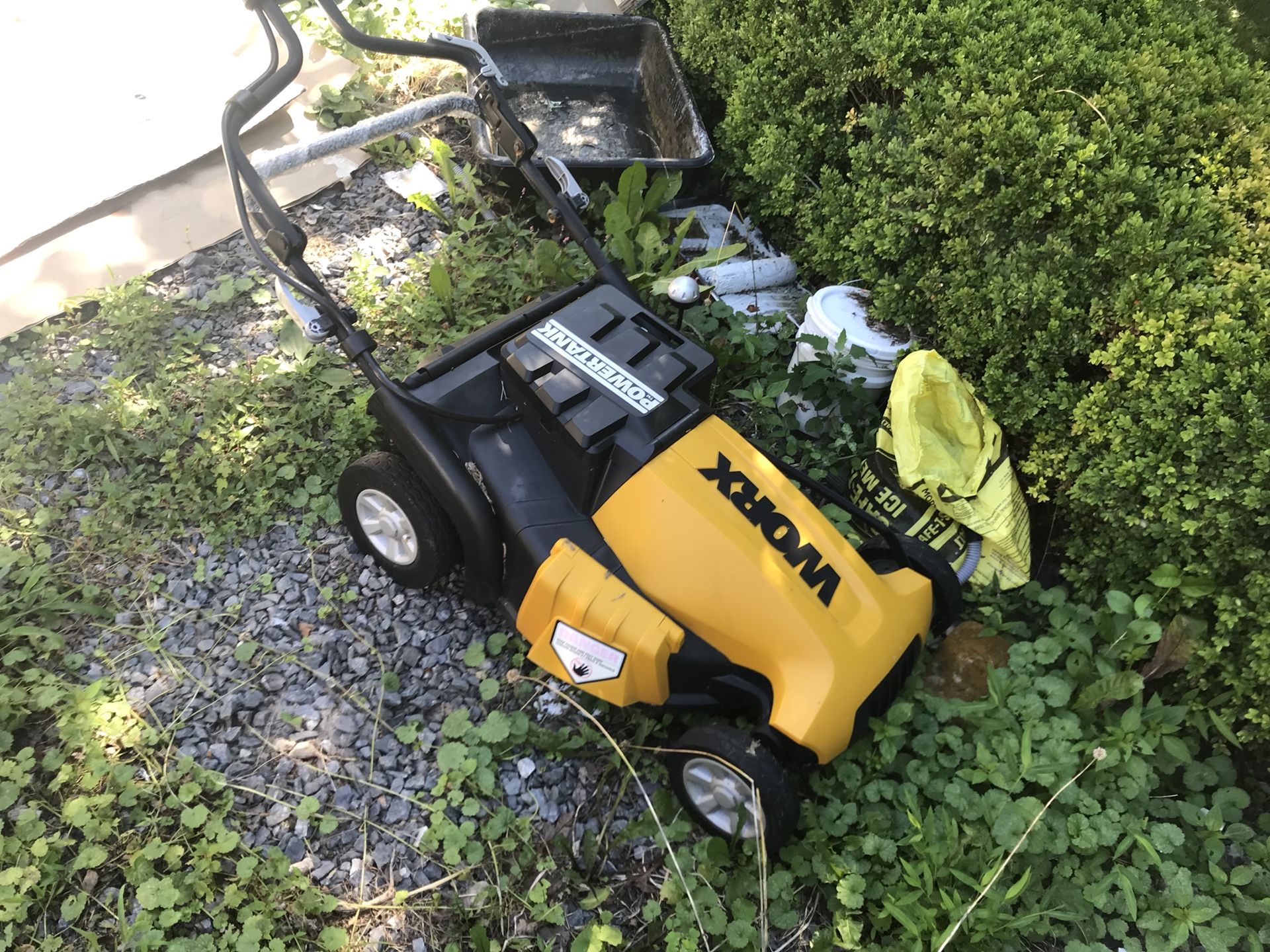 Almost brand new WORX lawn mower