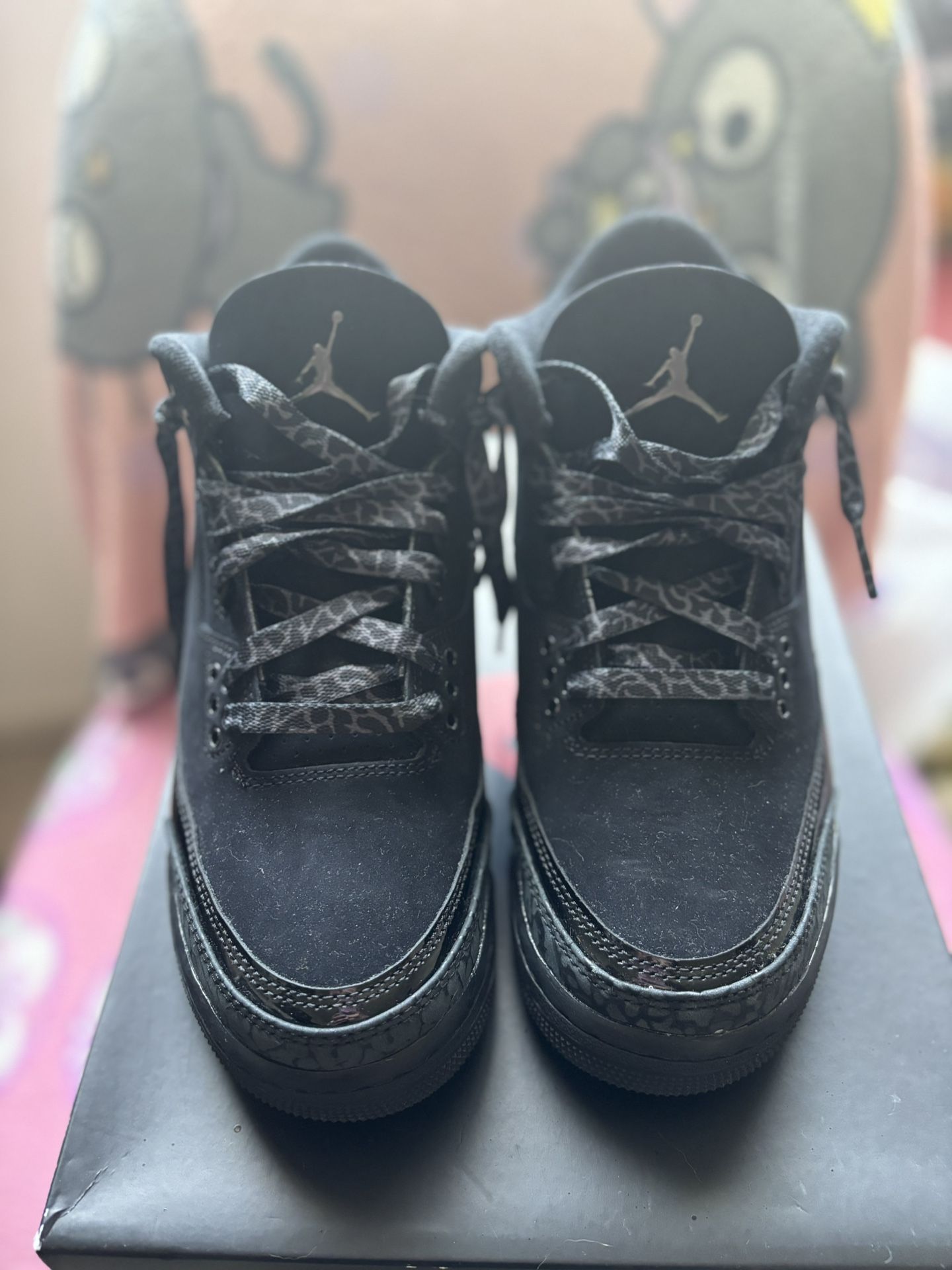 Used Jordan 3 Black Cats gs 5.5y