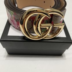 Gucci Supreme Blooms Pink Belt