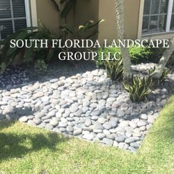 Garden Rocks And Plants 