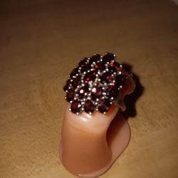 Grape GARNET CLUSTER RING