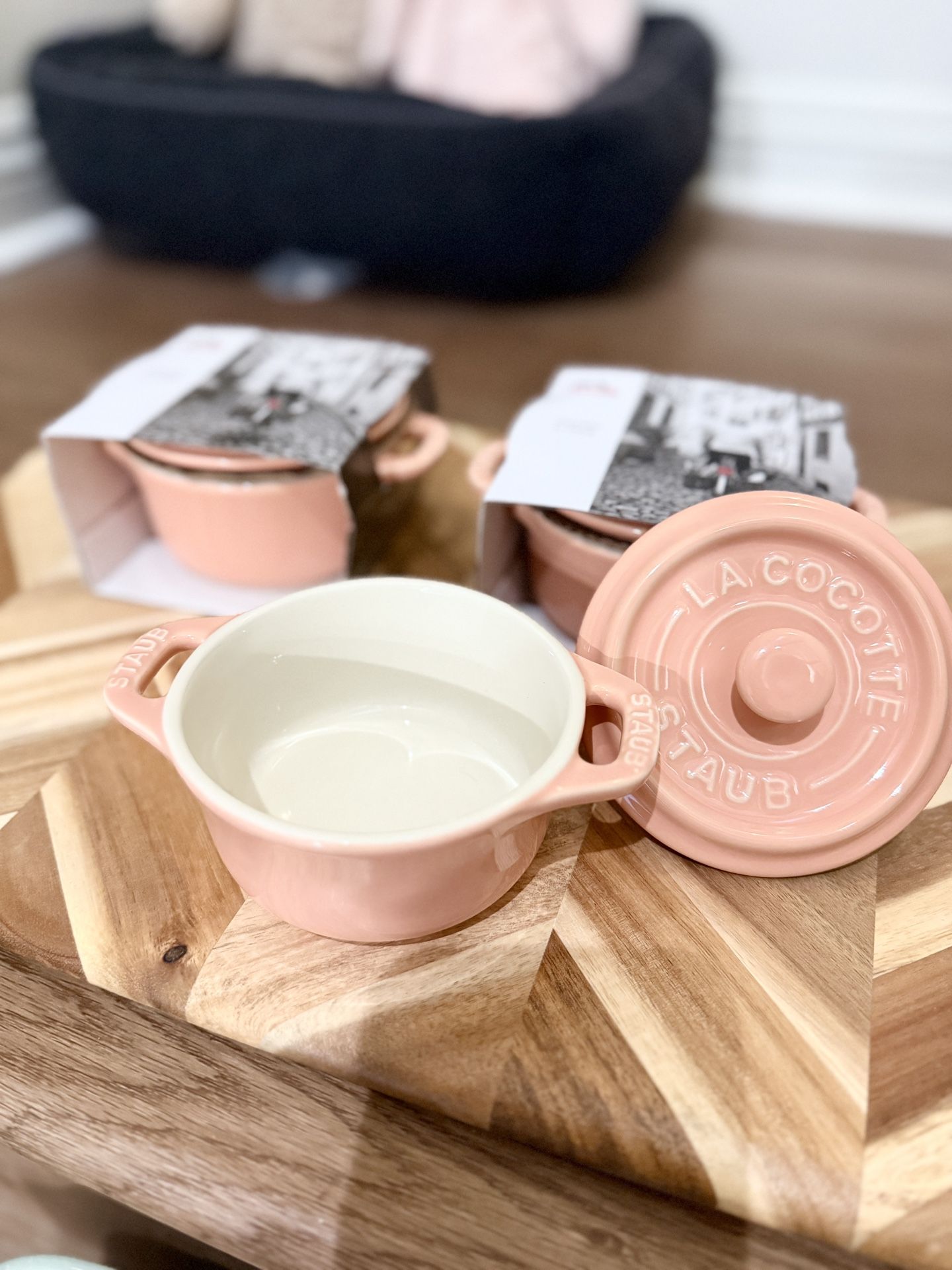 NWT staub mini cocotte a set of 3（10cm/0.25Qt）