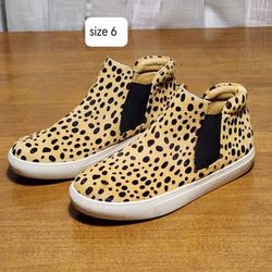 NEW - Matisse,  Animal Print, Booties, High Top Sneaker, Size 6