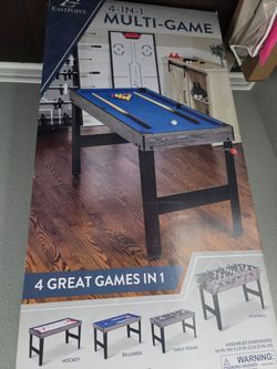 4 in 1 multi sport table -New/unused