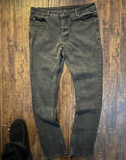 Rick Owens drkshdw collapse cut skinny jeans