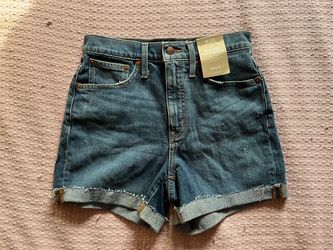 New Madewell High-Rise Denim Shorts Size 25