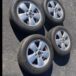 4 — 175/65r15 5x120 5x4.72 Stock Mini Cooper Wheels Rims Good 80% Treads Tires