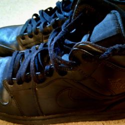Nike Baseball Boots In Black Leather  Size 13