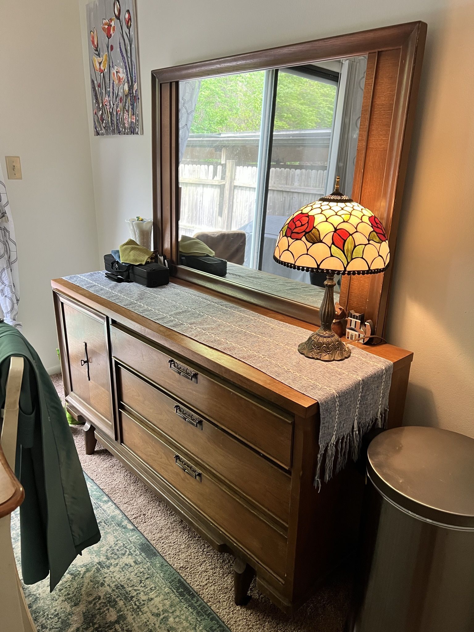 Mid-Century Modern Dresser with Mirror