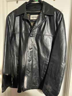 OG Wilsons Black leather Jacket. XLT