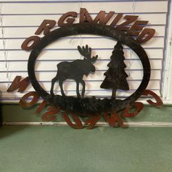 Exterior Moose Lodge, Barn, Entry Gate,