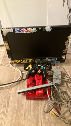 Red 25th Anniversary Wii — loaded with classic Wii Shop/Virtual Console games — Smash Bros. Brawl + GameCube controller + memory card