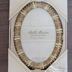 Belle Madison Photo Frame. Genuine Crystals Hand Set & Enamel 4”x6”