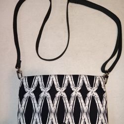 Black White Small Body Purse 