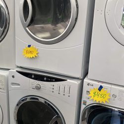 GE  Washer And Gas Dryer Set For $680