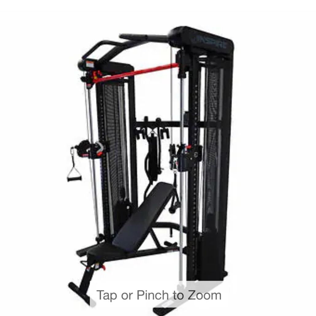 Inspire Fitness SF3 Smith Functional Trainer with Folding Bench 
