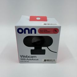 New Onn Webcam with Autofocus 2508 Shelf Wear