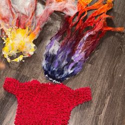 flame shirt & costume veils