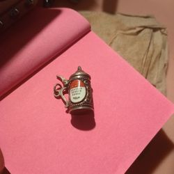Mini German Beer Mug Silver Pendant 
