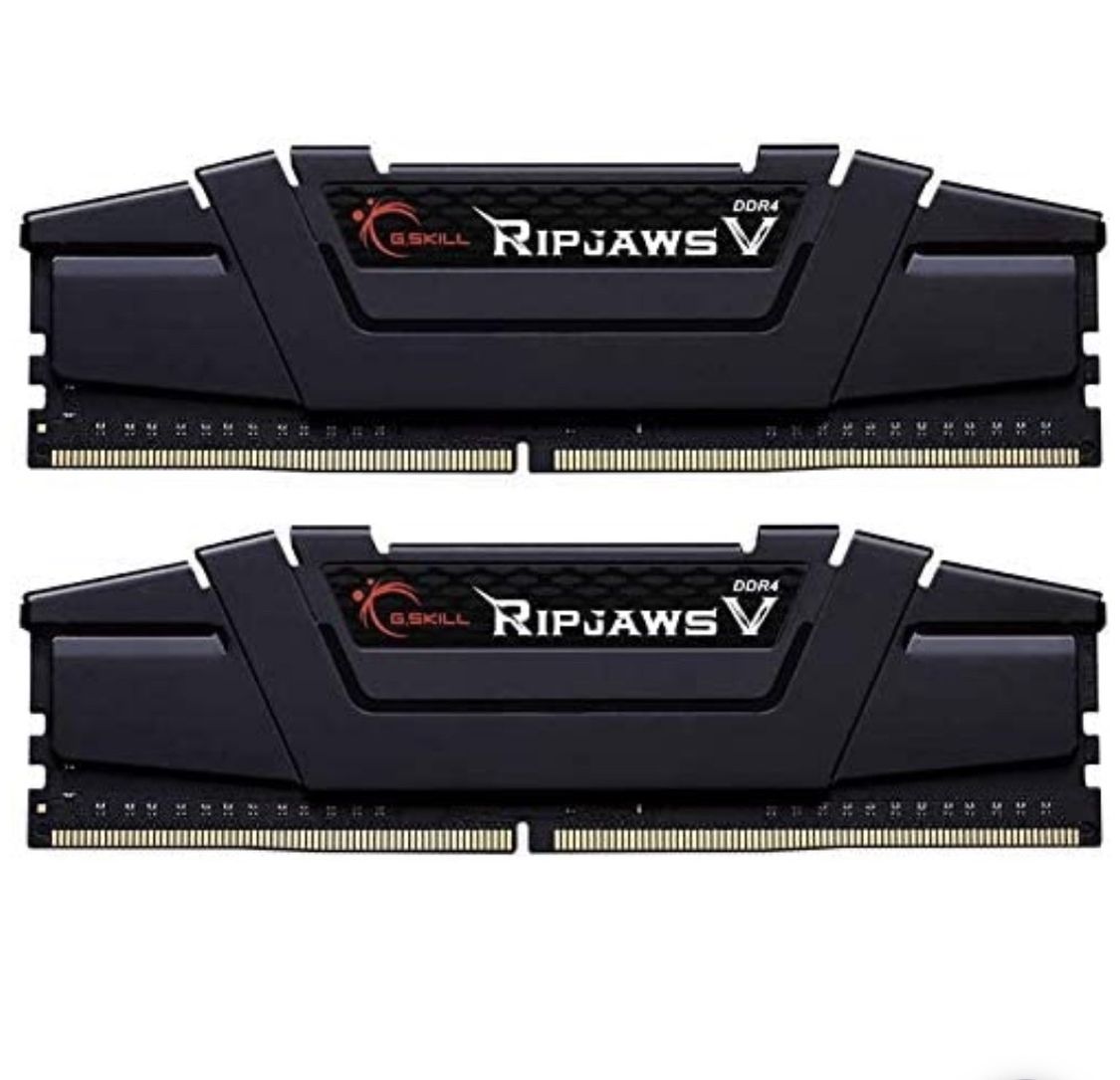 PC RAM G.Skill Ripjaws V Series RAM 4x16GB 288-Pin DDR4 SDRAM DDR4 3200 (PC4 25600) Desktop Memory Model F-4-3200C16S-16GVK (NEW)