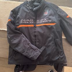 Harley Davidson, Riding Jacket With Waterproof Liner And Wind Breaker Liner