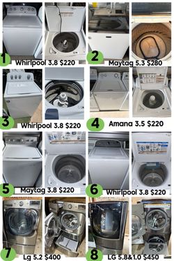 Used Washers – Whirlpool, Maytag, Amana, LG, Samsung / songle washer machine from $200