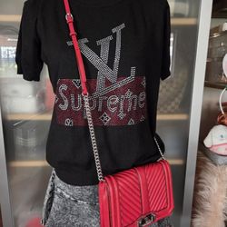 Rebecca Minkoff Chevron Quilted Love Crossbody Leather Bag