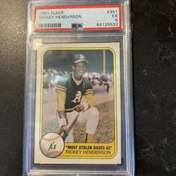 Ricky Henderson Baseball Card 