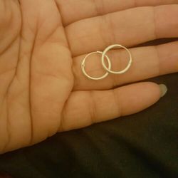 Real silver hoop Earrings