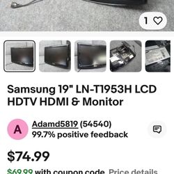 19” Samsung Tv