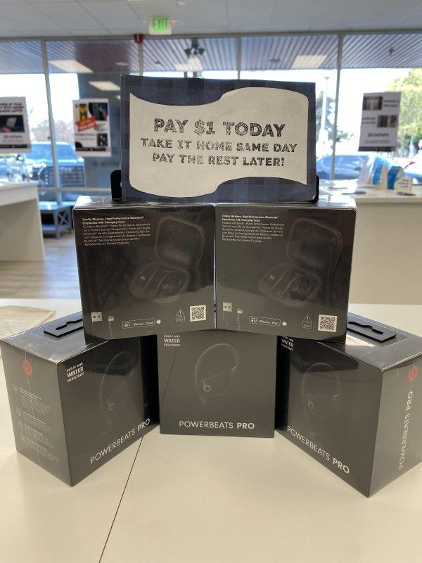 Beats - Powerbeats Pro Totally Wireless Earbuds - Pay $1 DOWN AVAILABLE - NO CREDIT NEEDED