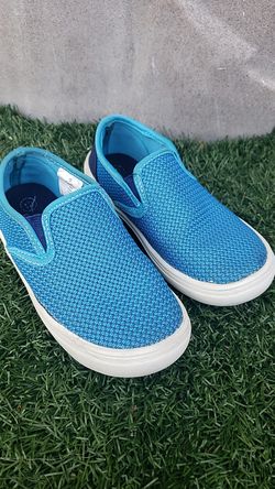 Little Boys Size 12 Slip on Skate Shoe Cat and Jack Blue Sidewalk Surfer