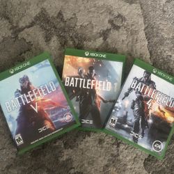 Xbox One Battlefield 1,4, and 5