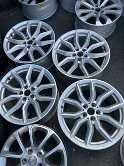 Used set of rims 19 inch OEM BMW 5x112 500$ for 4 rims plus tax . Sold AS IS. Mount available but not included. Wheel alignment available. City ti