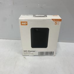 Western Digital Elements 5TB Harddrive - Portable, 5Gbps Speed, Compatible with PC, Mac, PS4 & Xbox - WDBU6Y0050BBK-WESN