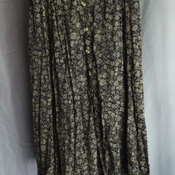 Cute Floral Button Up Skirt, Ladies Size 10