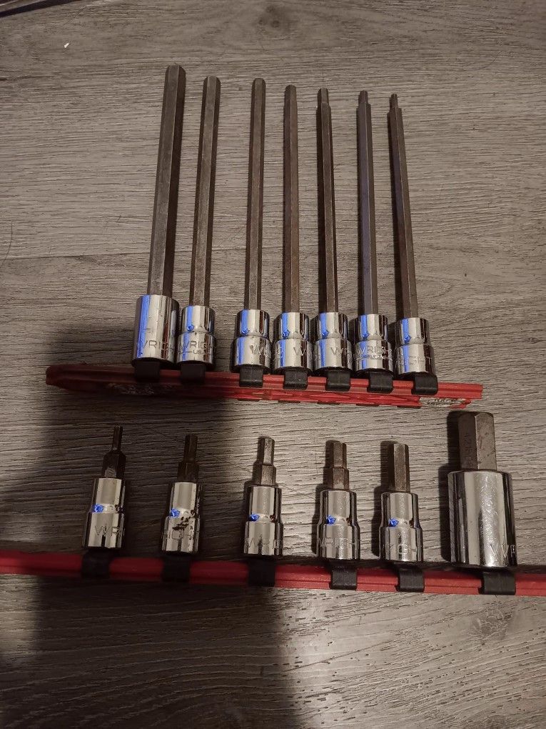 Wright Tool Long And Short Hex Bit Sockets