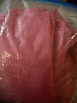 Two Panels Sheer Bright Pink curtain panels 52” x 84”