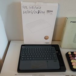 New Bluetooth Keyboard with mouse for Surface Go Go2 Go3 and Go4 But it Works with any devices!!!!
No batteries and dongle needed!!!!
Only 10  dollars