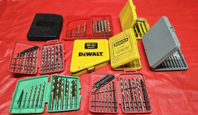DRILL BIT SETS (9)      $5 EACH