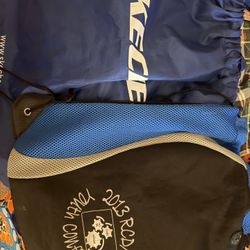 2 New Drawstring Backpack Bags Blue $1 For Both 