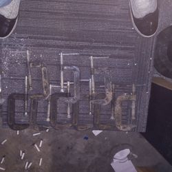 9) 4" C-Clamps in Good Condition