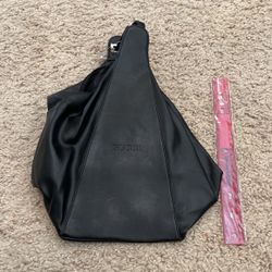 Black GG Zipper Backpack