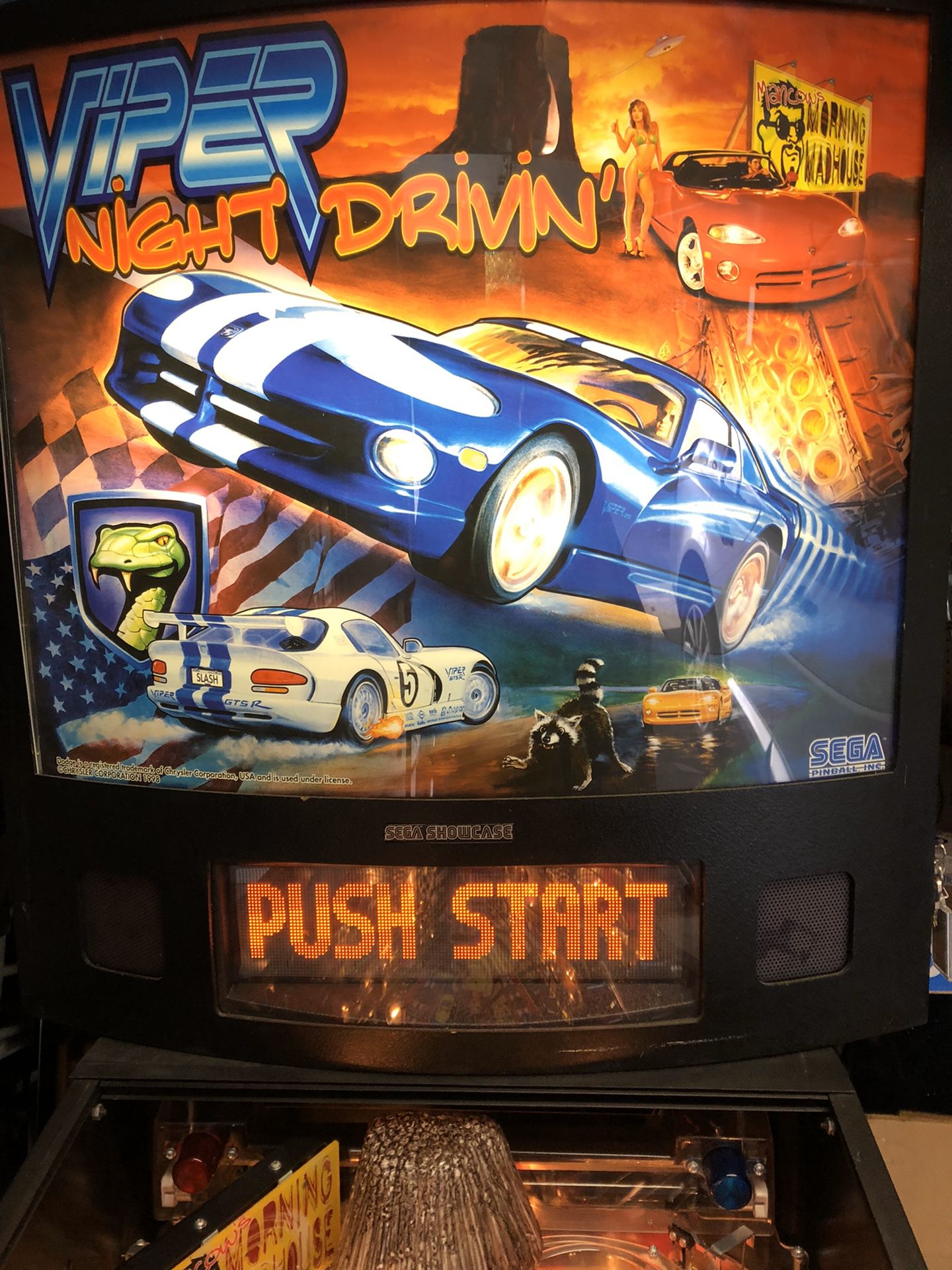 Pinball - 1998 Sega Viper Night Drivin' $2800/OBO