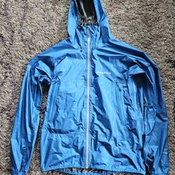 Montbell Versalite Ultralight Rain Jacket  Blue Size Large