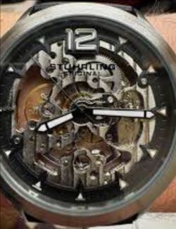 Stuhrling skeleton watch